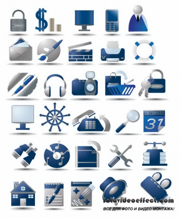 Icons Button Vector