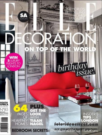 Elle Decoration 85 (August / September 2012 / South Africa)