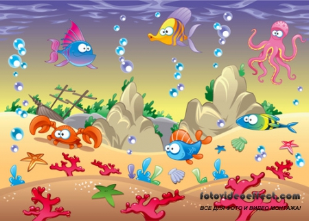 Underwater Animals Vectors
