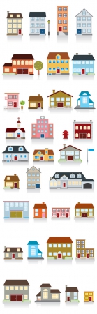 Multi-storey houses Vector