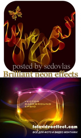 Brilliant neon effects - Vector