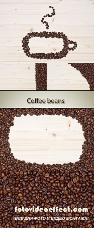Stock Photo: Coffee beans background