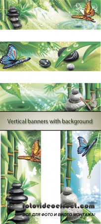 Stock: Vertical banners with background of a SPA