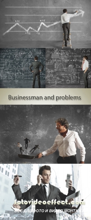 Stock Photo: Businessman and problems