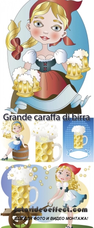  Stock: Grande caraffa di birra