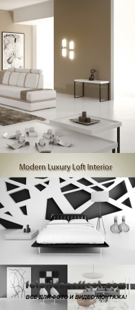 Stock Photo: Modern Luxury Loft Interior