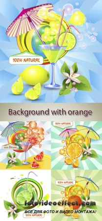 Stock: Background with orange juice