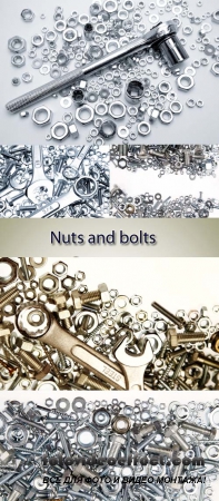  Stock Photo: Nuts and bolts