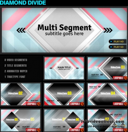 Diamond Divide  After Effects Project
