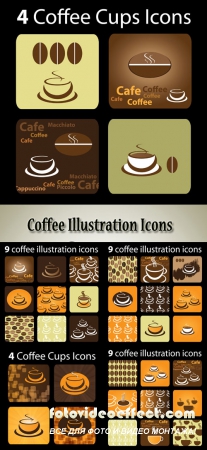 Stock: Coffee Illustration Icons