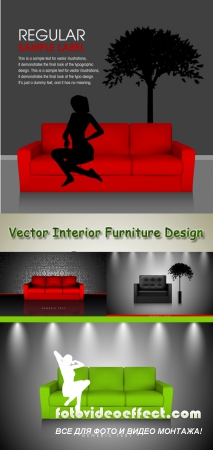 Stock: Vector Interior Furniture Design