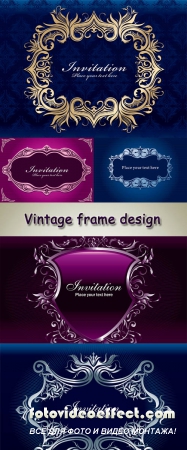 Stock: Vintage frame design