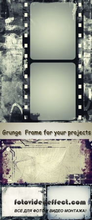 Stock Photo: Grunge Frame for your projects