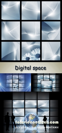 Stock Photo: Digital space
