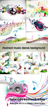 Stock: Abstract music dance background