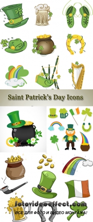Stock: Saint Patricks Day Icons