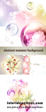  Stock: Abstract summer background