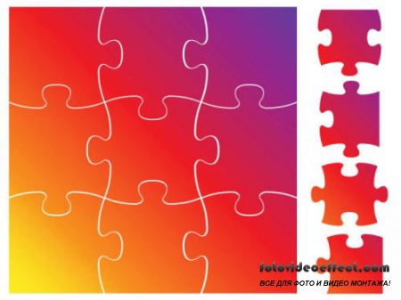 Brilliant puzzle - vector