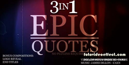 Epic Quotes 3IN1 - Projects for After Effects (Videohive)