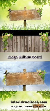 Stock Photo: Image Bulletin Board