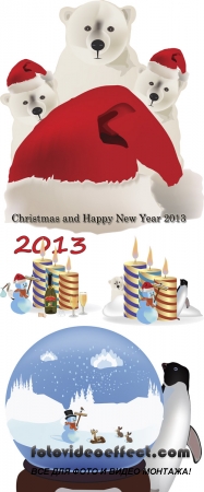 Stock: Christmas and Happy New Year 2013