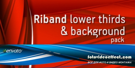 Videohive Motion RIBAND lower thirds & background pack  