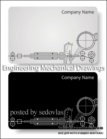 Engineering Mechanical Drawings - vector