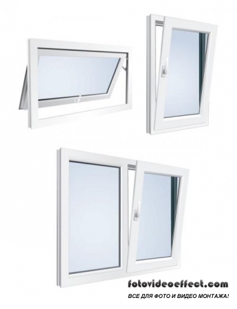 Plastic window vector