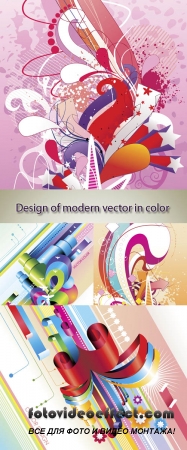 Stock: Design of modern vector in color