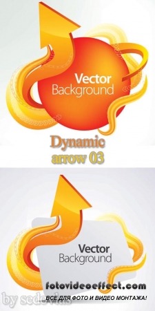 Dynamic arrow 03 - vector