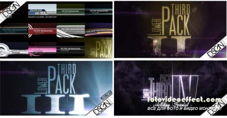 Project for After Effects - Lower Third Pack Vol.1,2,3,4
