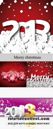 Stock Photo: Merry christmas 2013