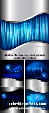 Stock: Abstract technology background. Vector illustration