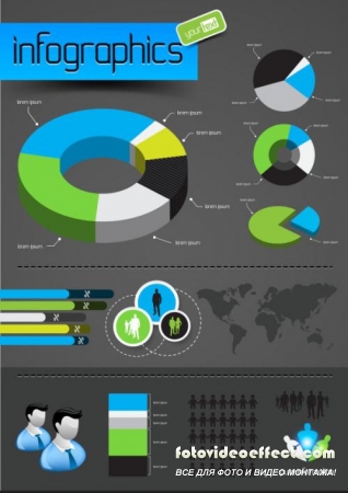 Information graphics - vector