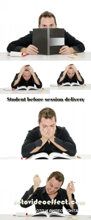 Stock Photo: Student before session delivery