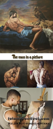 Stock Photo: The man in a picture