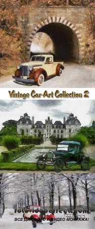 Stock: Vintage Car Art Collection