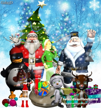  3D - / Clipart 3D ChristmaS