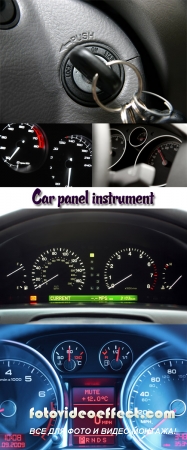 Stock Photo: Car panel instrument 2