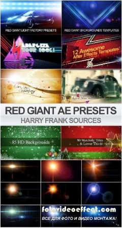 Red Giant: Harry Frank's AE Projects & Presets Bundle