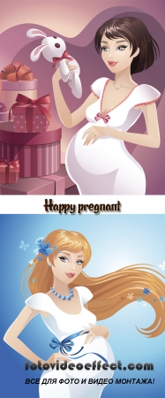 Stock: Happy pregnant