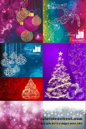 BACKGROUNDS MERRY CHRISTMAS - NEW YEAR