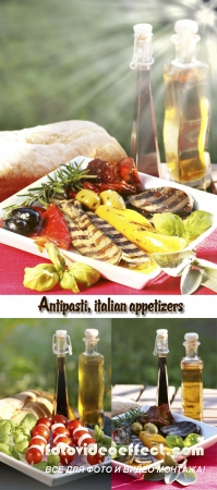 Stock Photo: Antipasti, italian appetizers