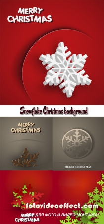 Stock: Snowflake Christmas background