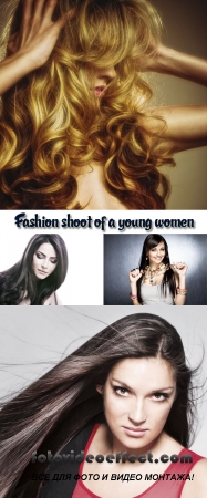 Stock Photo: Fashion shoot of a young women