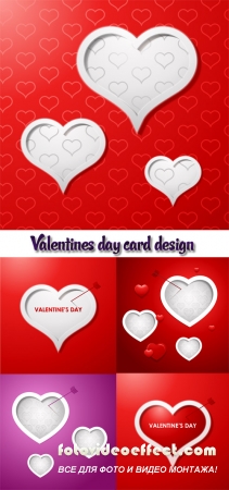 Stock: Valentines day card design background, eps 10