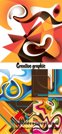 Stock: Creative graphic. Abstraction and Picasso's style