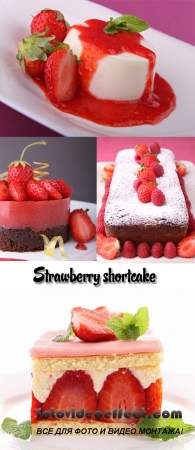 Stock Photo: Strawberry shortcake