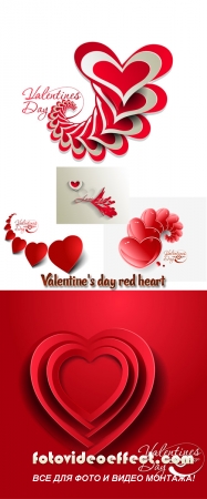 Stock: Valentine's day red hear