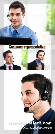 Stock Photo: Customer representative